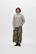 Rabens Saloner Patchwork Knit Crew