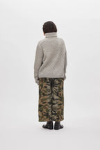 Rabens Saloner Patchwork Knit Crew