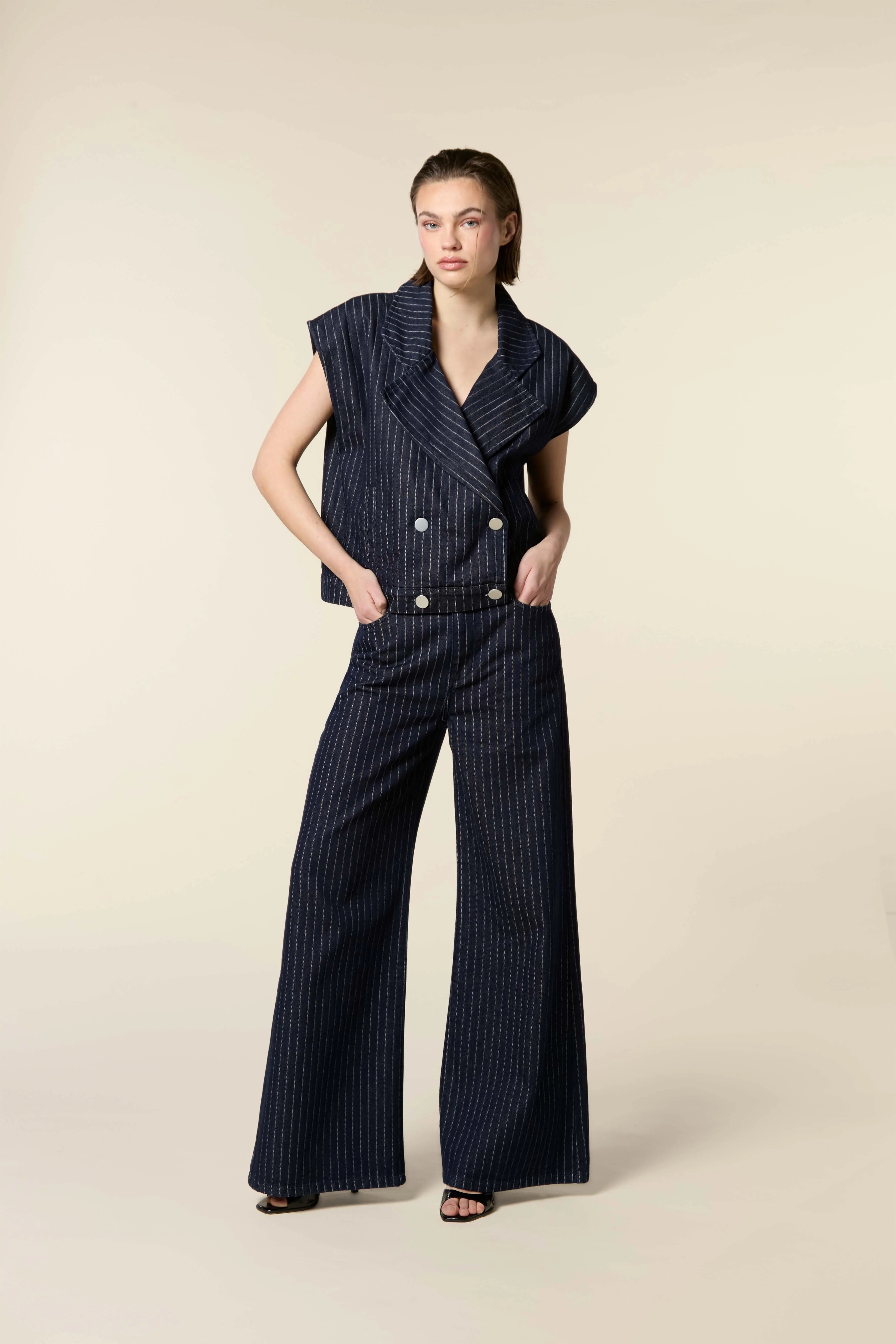 Homage Palazzo Pinstripe