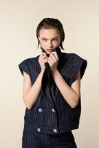 Homage Gilet Pinstripe