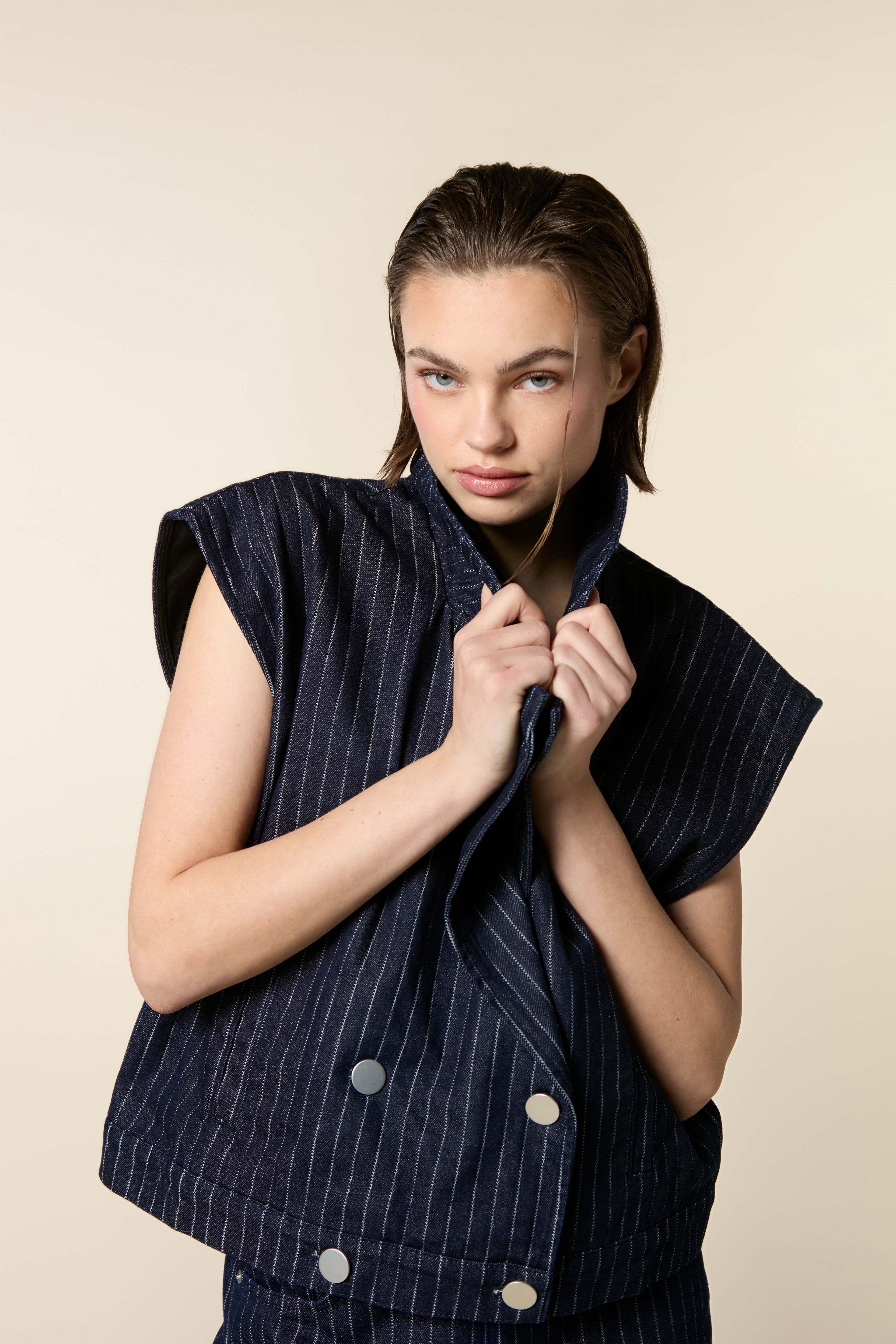 Homage Gilet Pinstripe