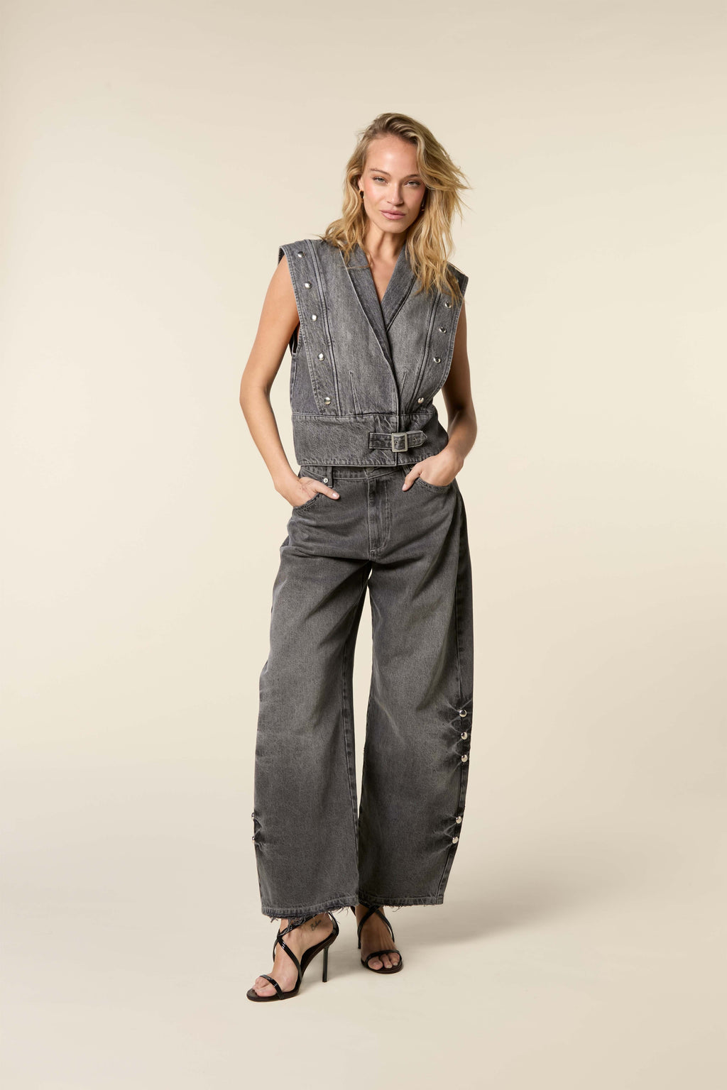 Homage Dean Baggy Jeans Big Studs