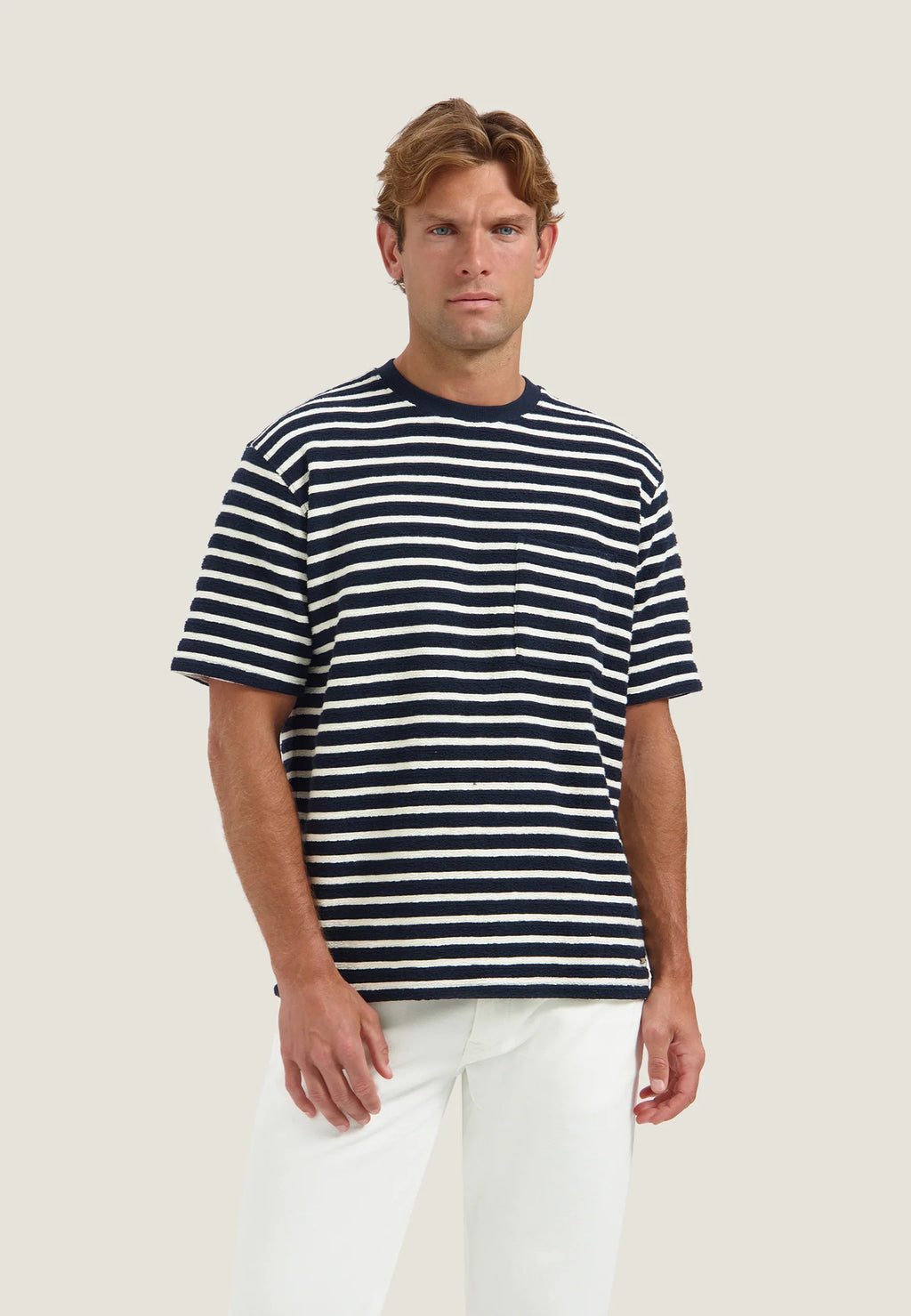 Dstrezzed Louie Stripe Tee blu