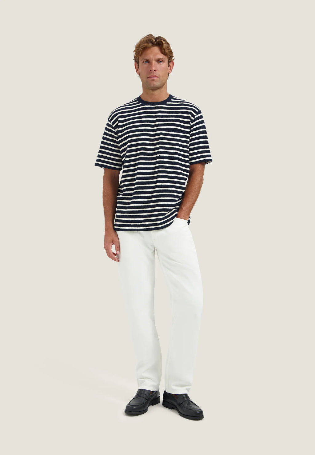 Dstrezzed Louie Stripe Tee blu