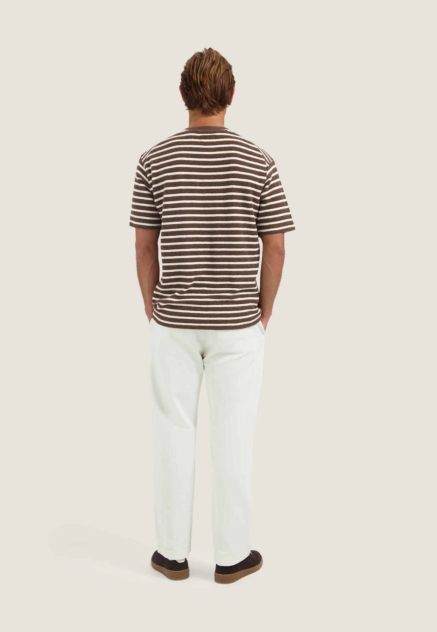 Dstrezzed Louie Stripe Tee Brown