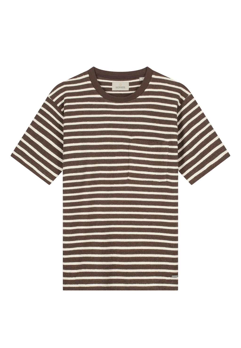 Dstrezzed Louie Stripe Tee Brown