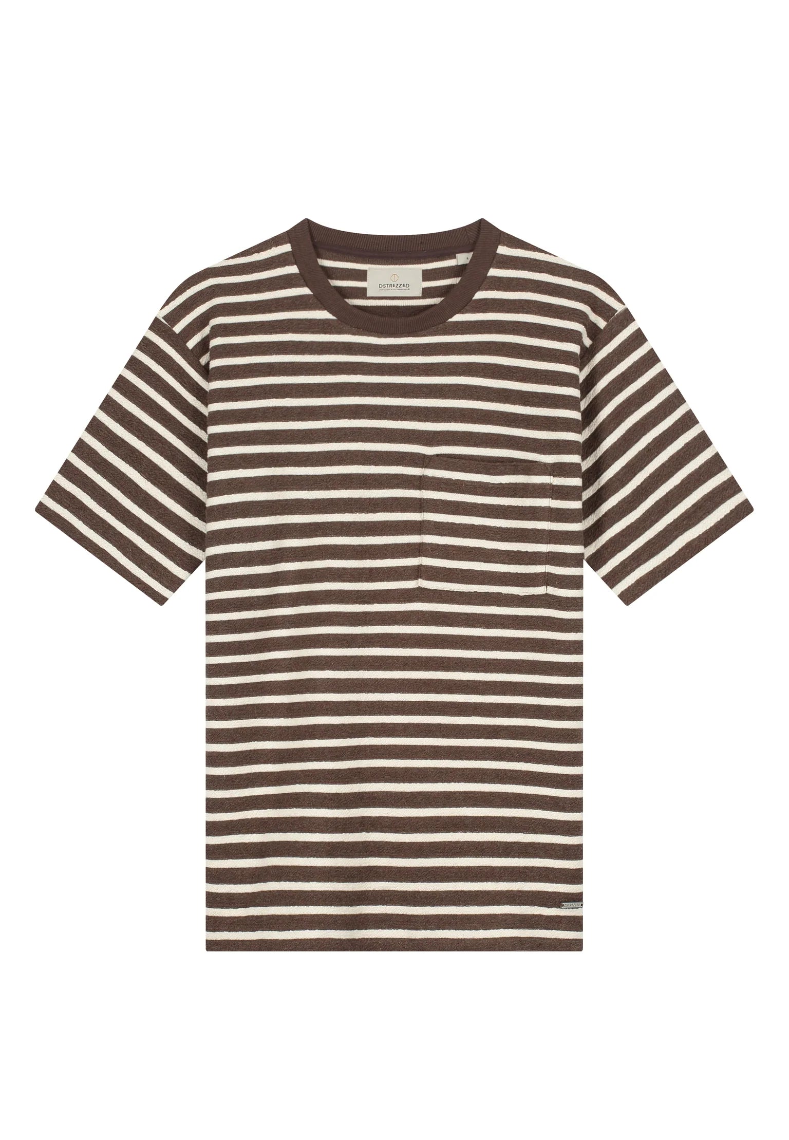 Dstrezzed Louie Stripe Tee Brown