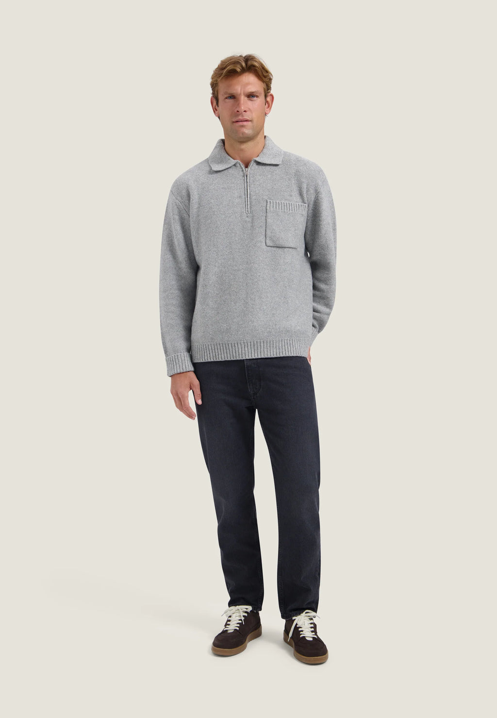 Dstrezzed Zac Polo Grey Melang