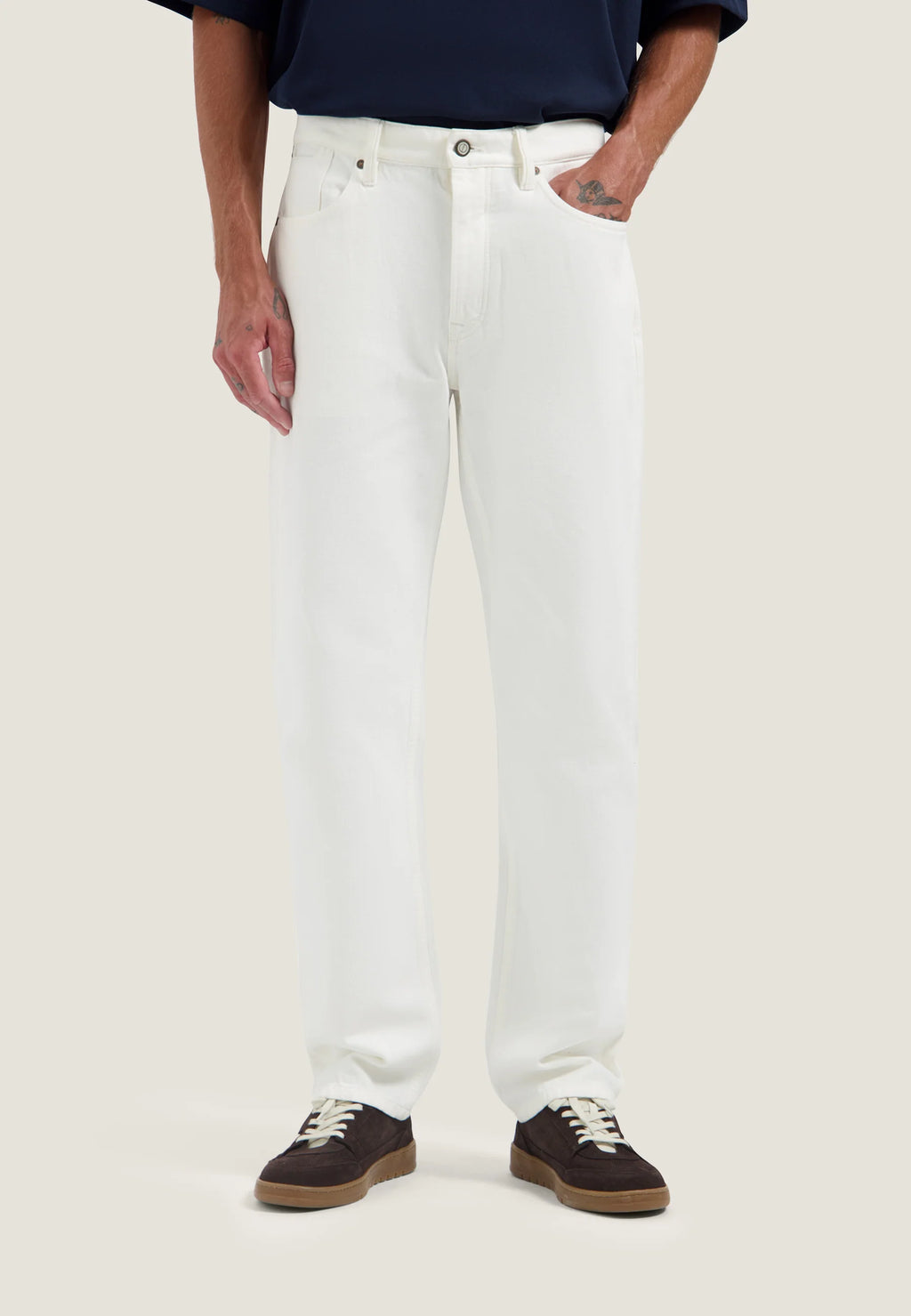 Dstrezzed Broek Harvey Offwhite