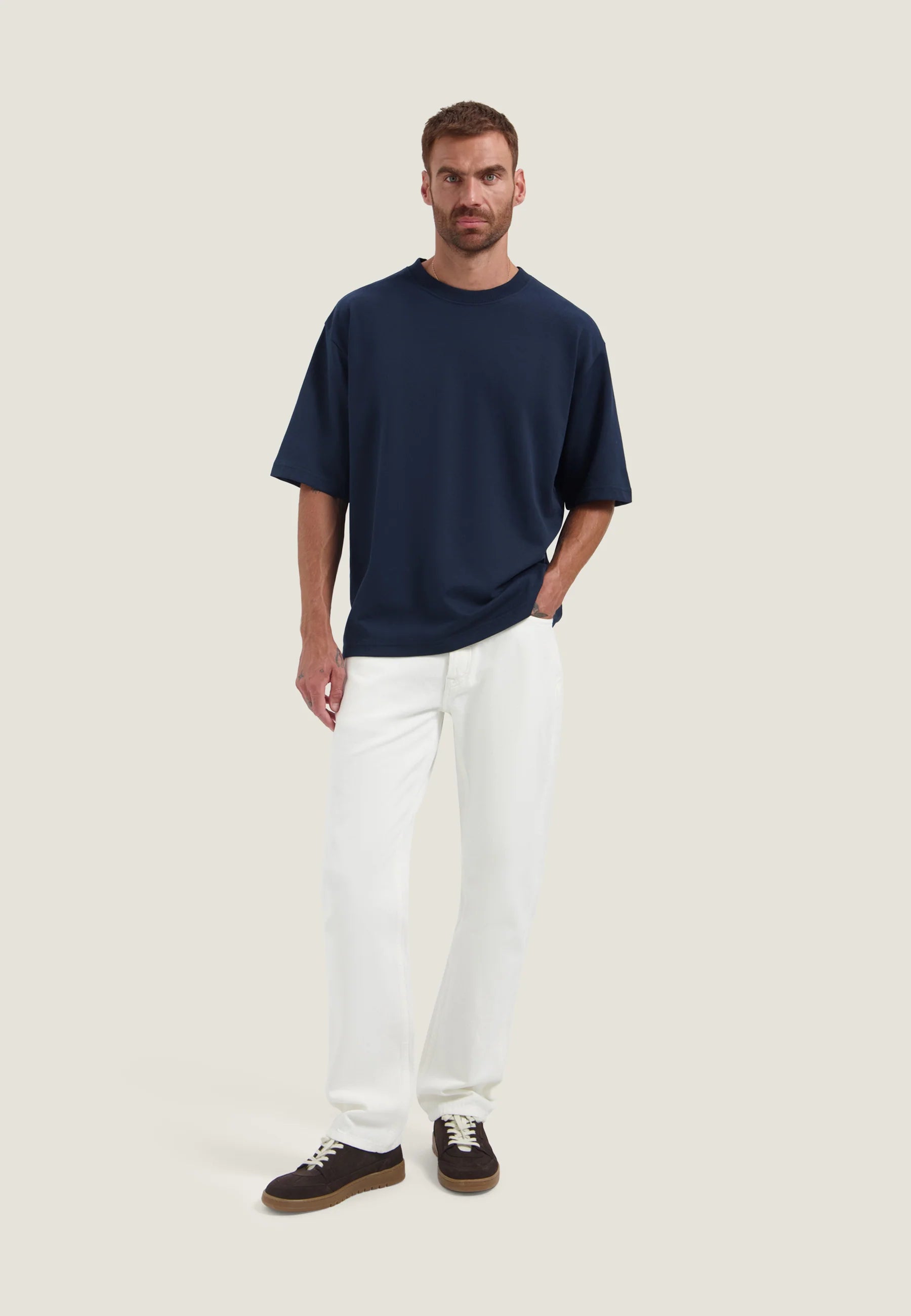 Dstrezzed Broek Harvey Offwhite