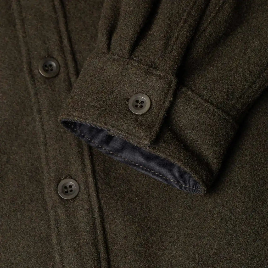 Benzak Overshirt Wool Green