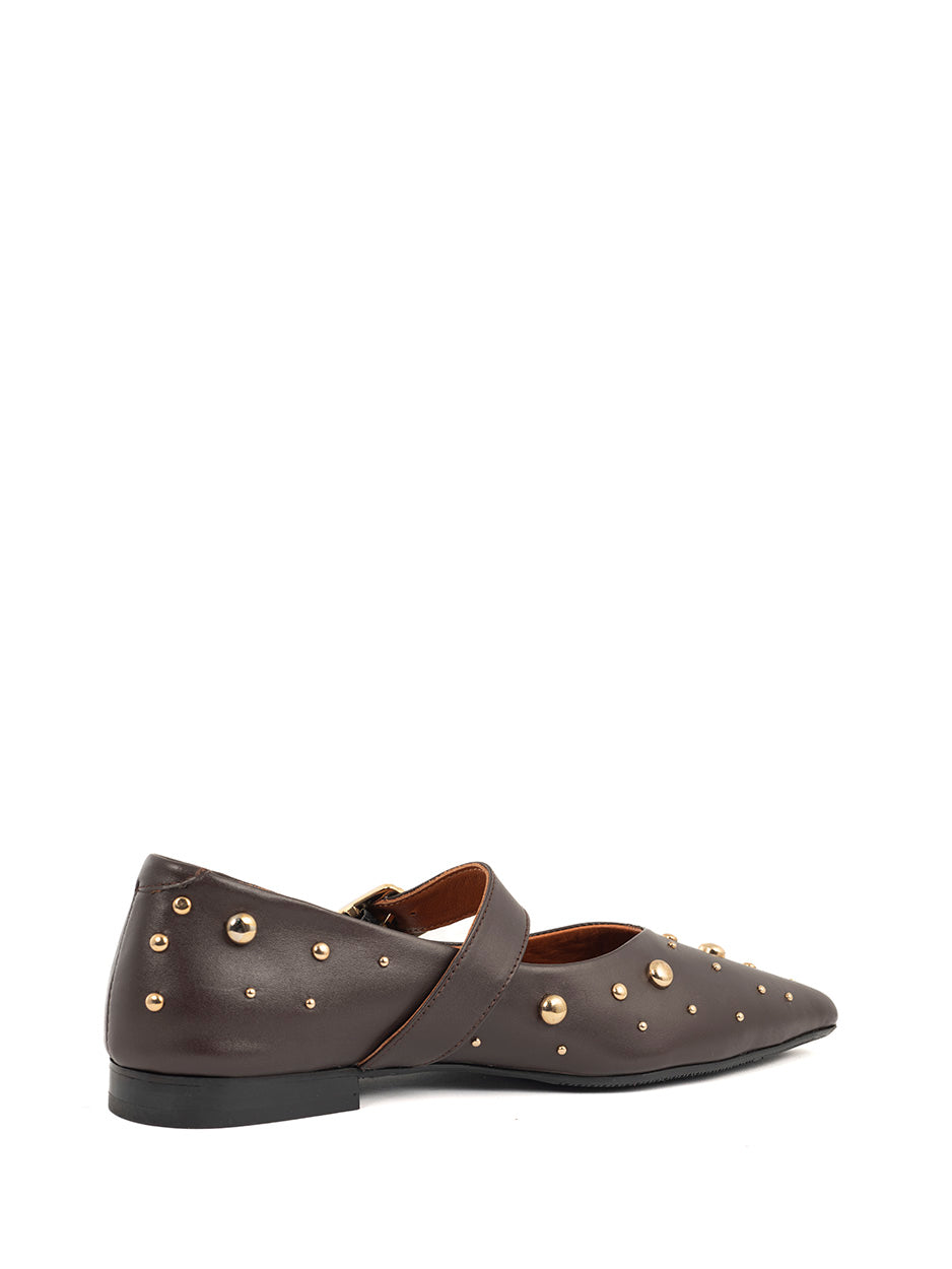 Babouche Ballerina Celina Dark Bown