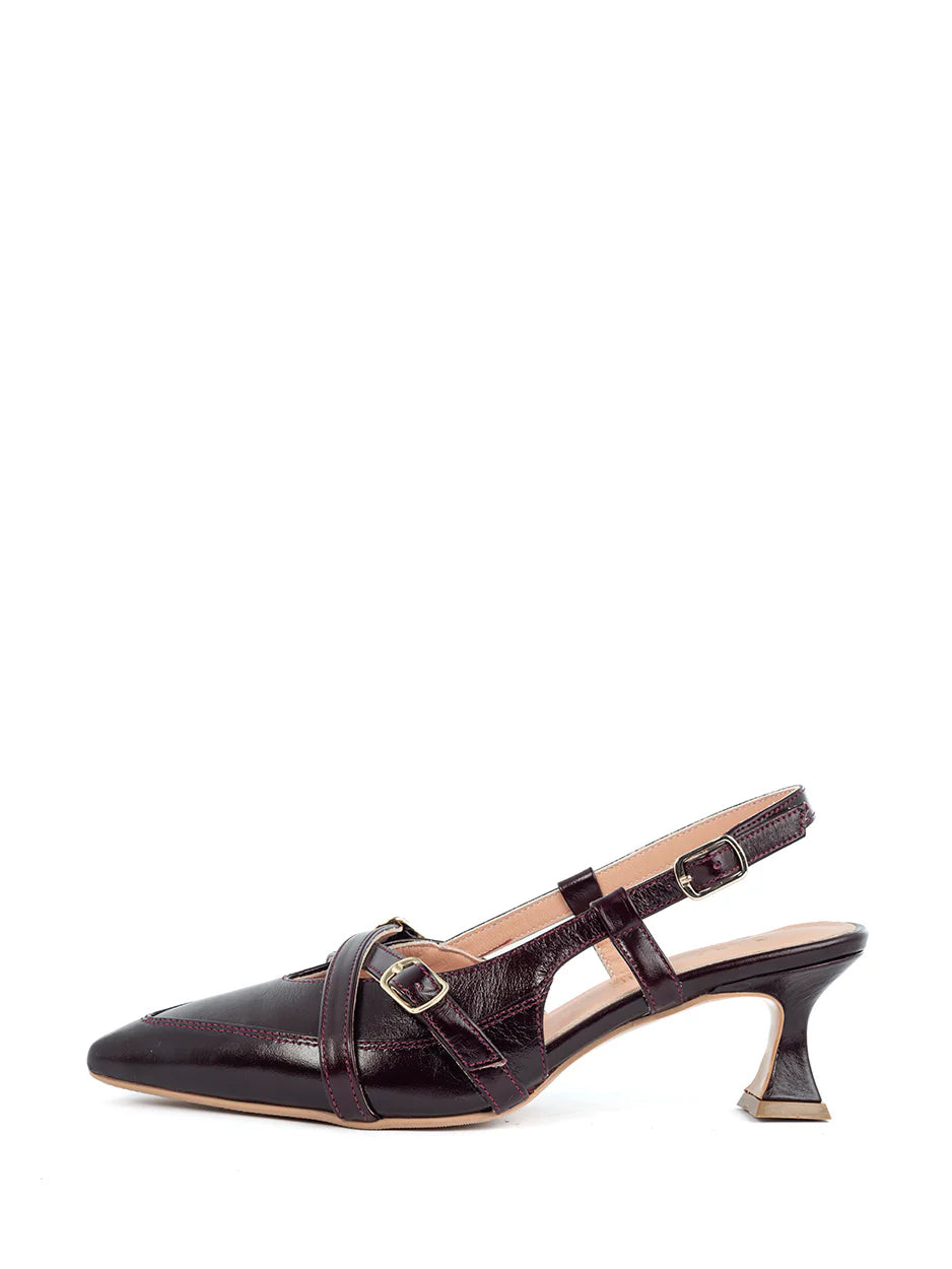 Babouche slingback Joy Burgundy