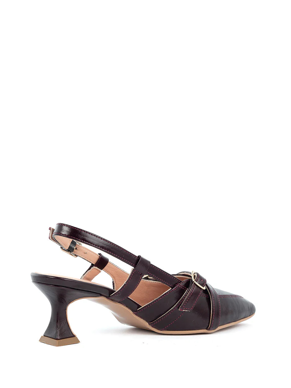 Babouche slingback Joy Burgundy