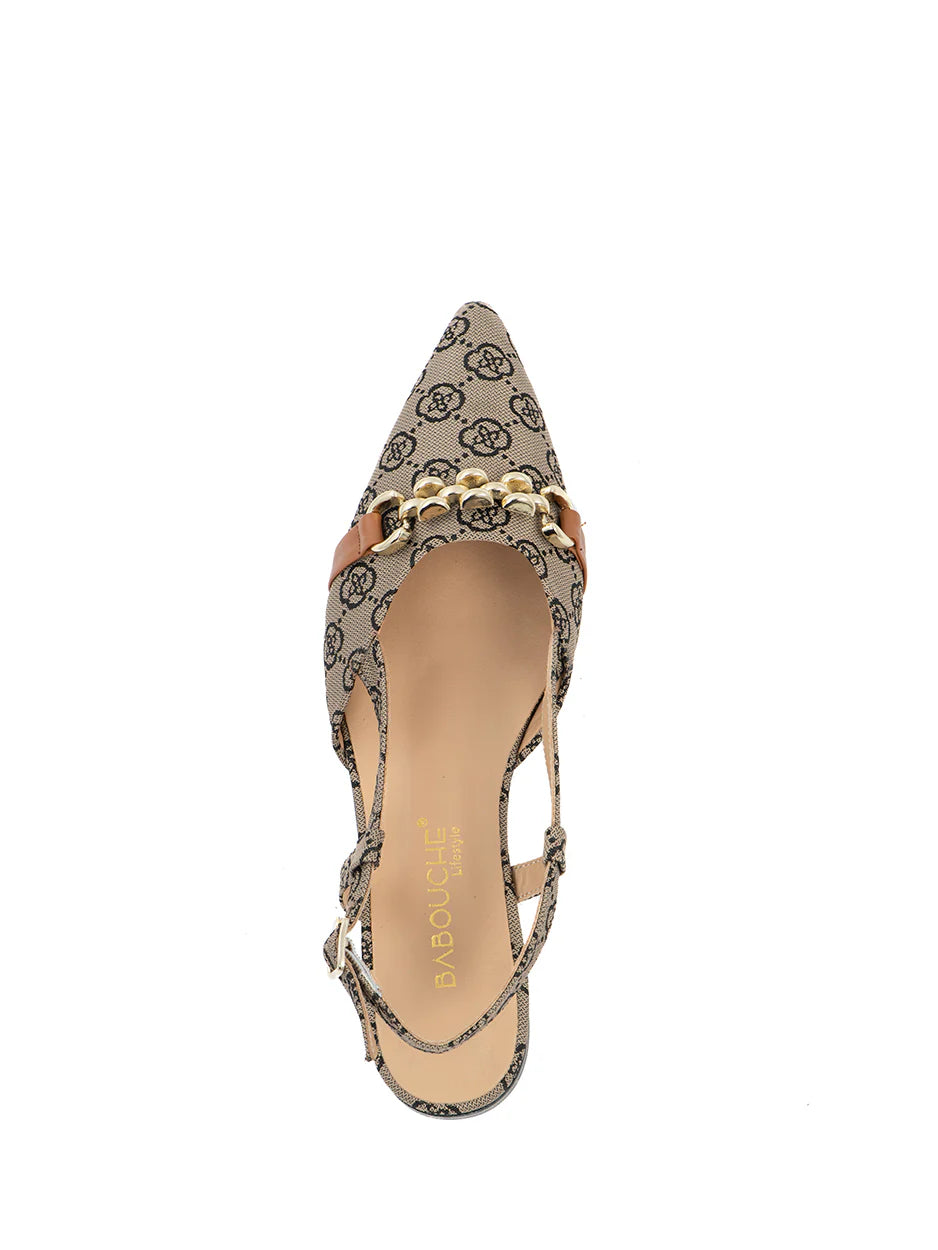 Babouche slingback dessin