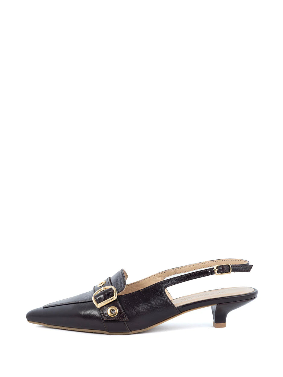 Babouche Slingback Macy Dark Brown