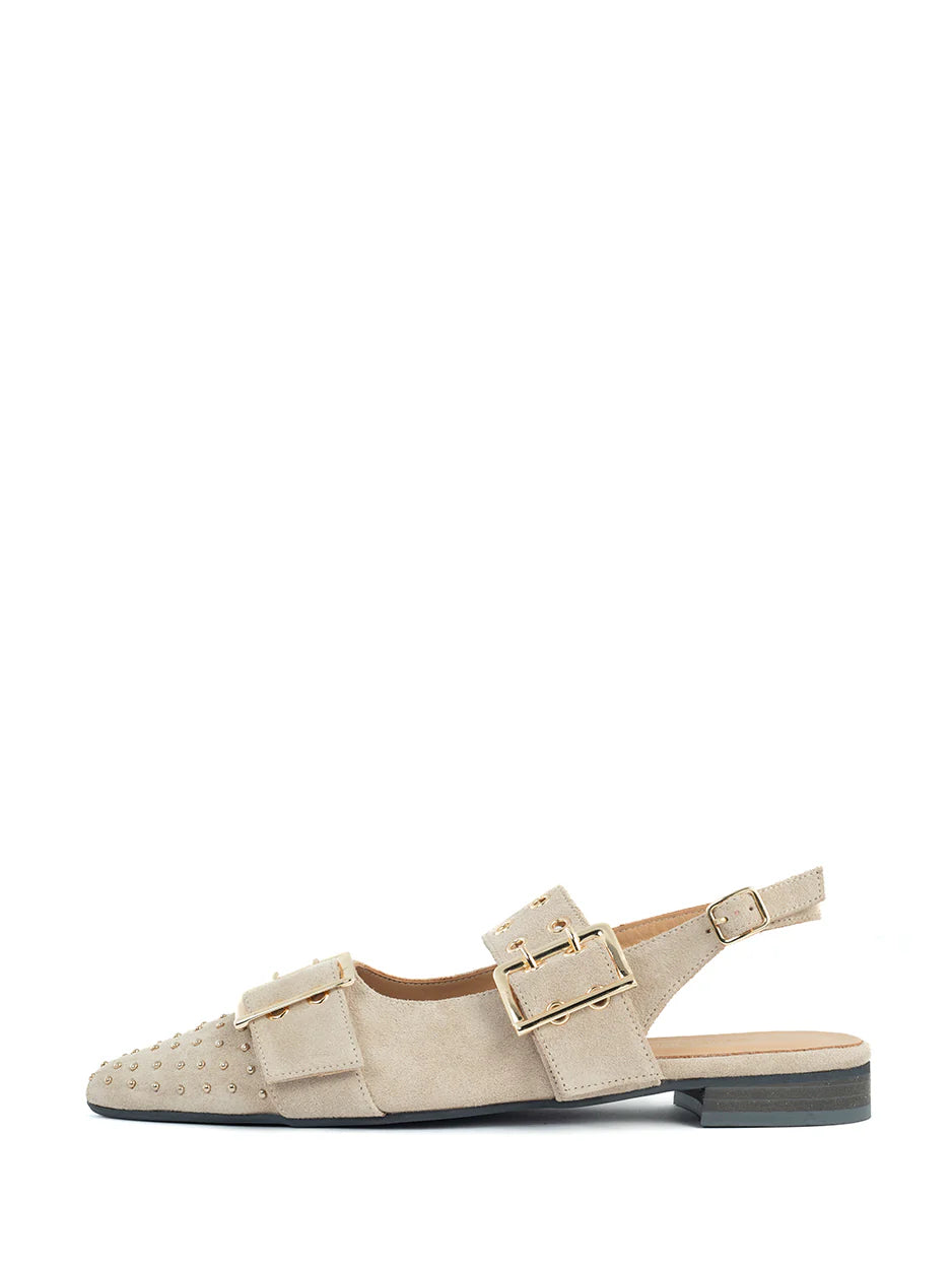 Babouche slingback Soya beige