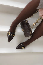 Babouche Slingback Macy Dark Brown