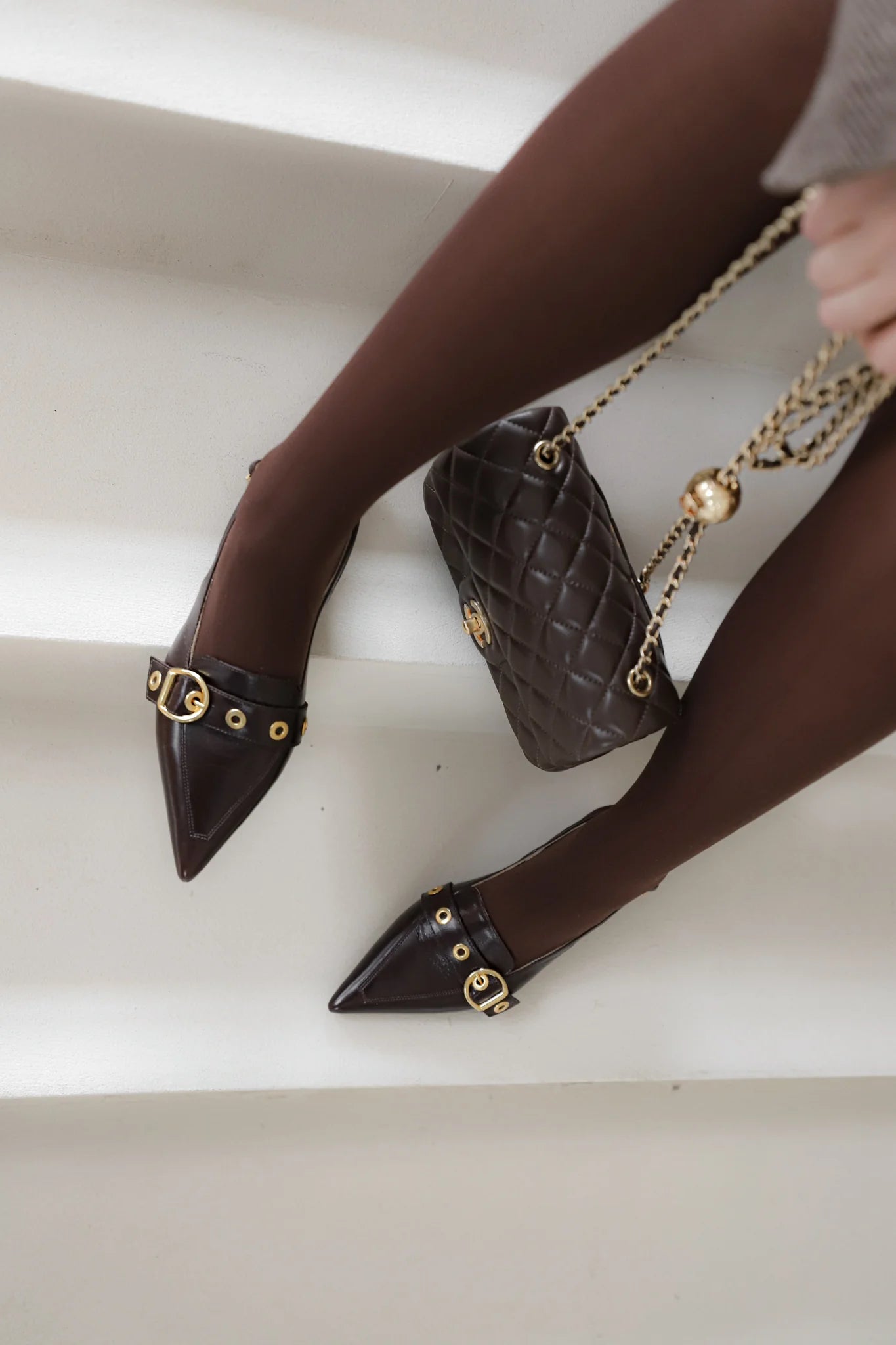 Babouche Slingback Macy Dark Brown