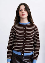 FRNCH Kastro Cardigan set met Sjaal