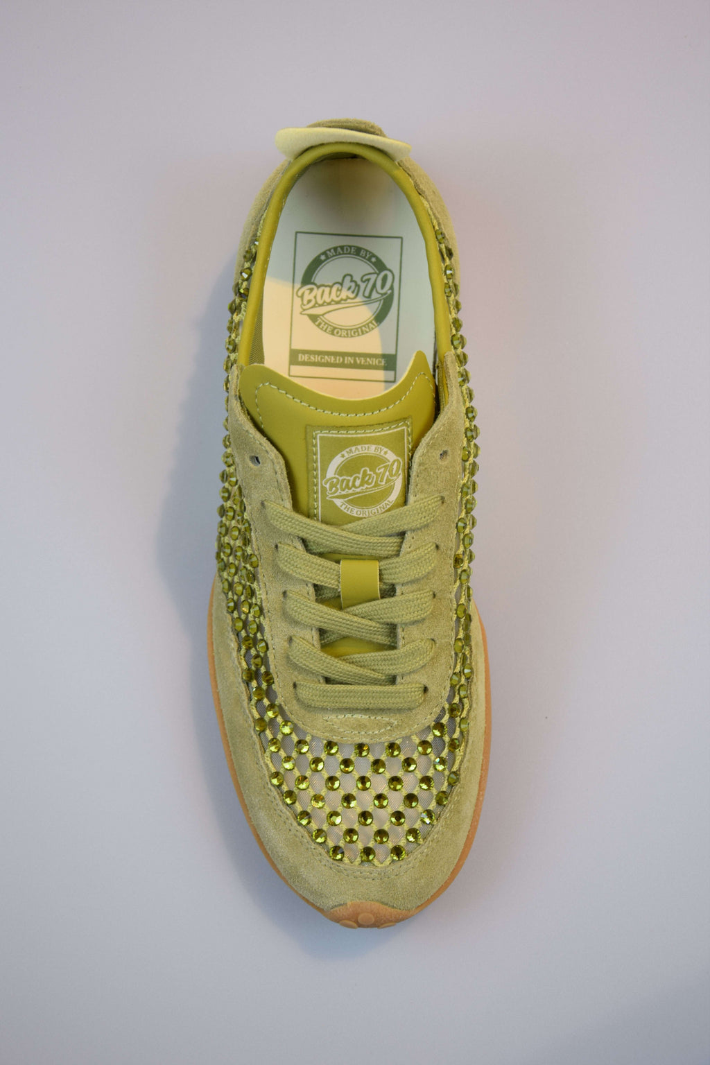 Back70 Sneaker Olive Strass