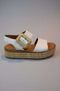 Gabor Sandal White Latte