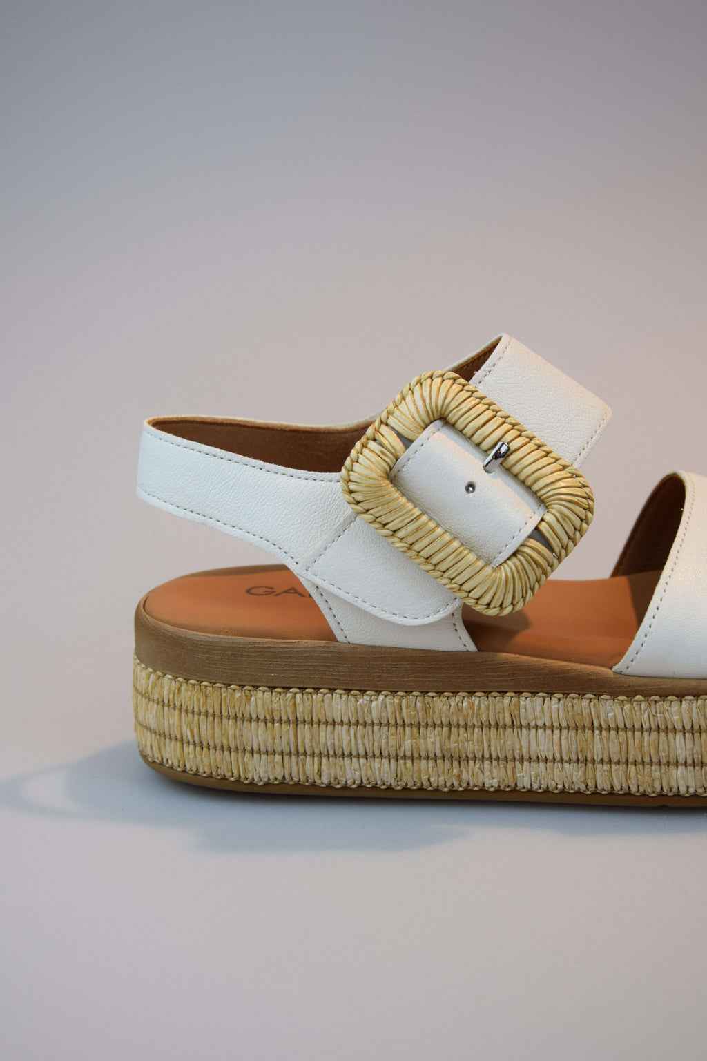 Gabor Sandal White Latte