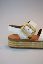 Gabor Sandal White Latte