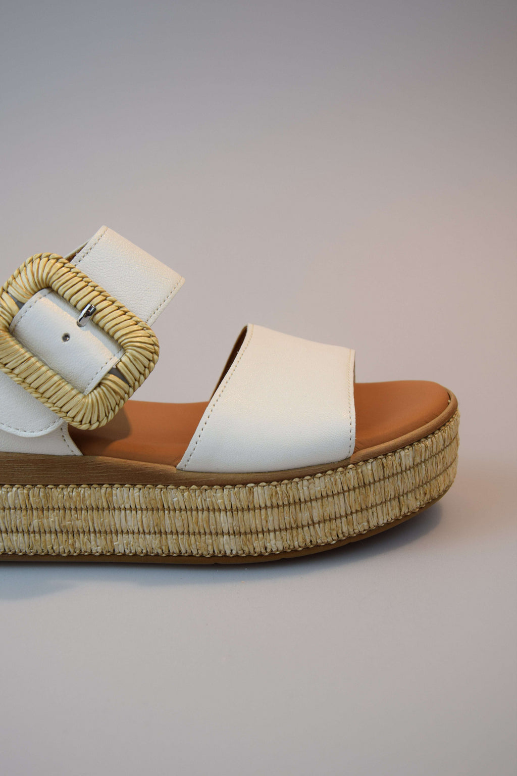 Gabor Sandal White Latte