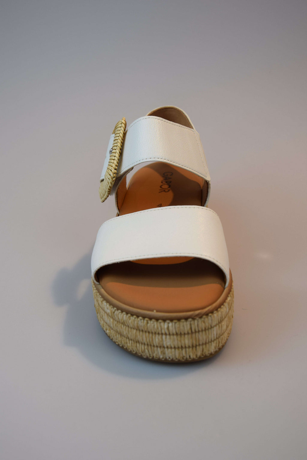 Gabor Sandal White Latte