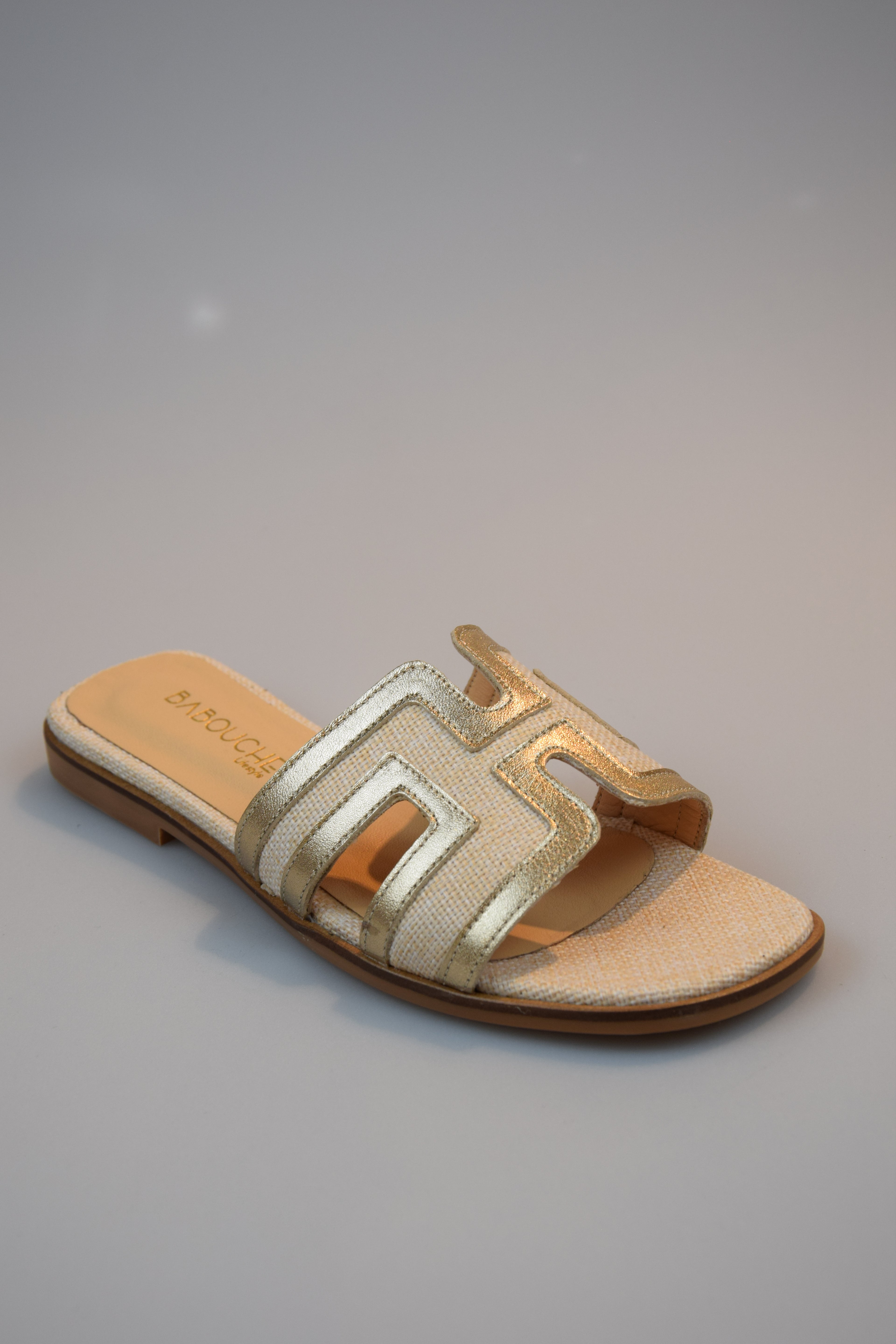 Babouche slipper Elly Goud