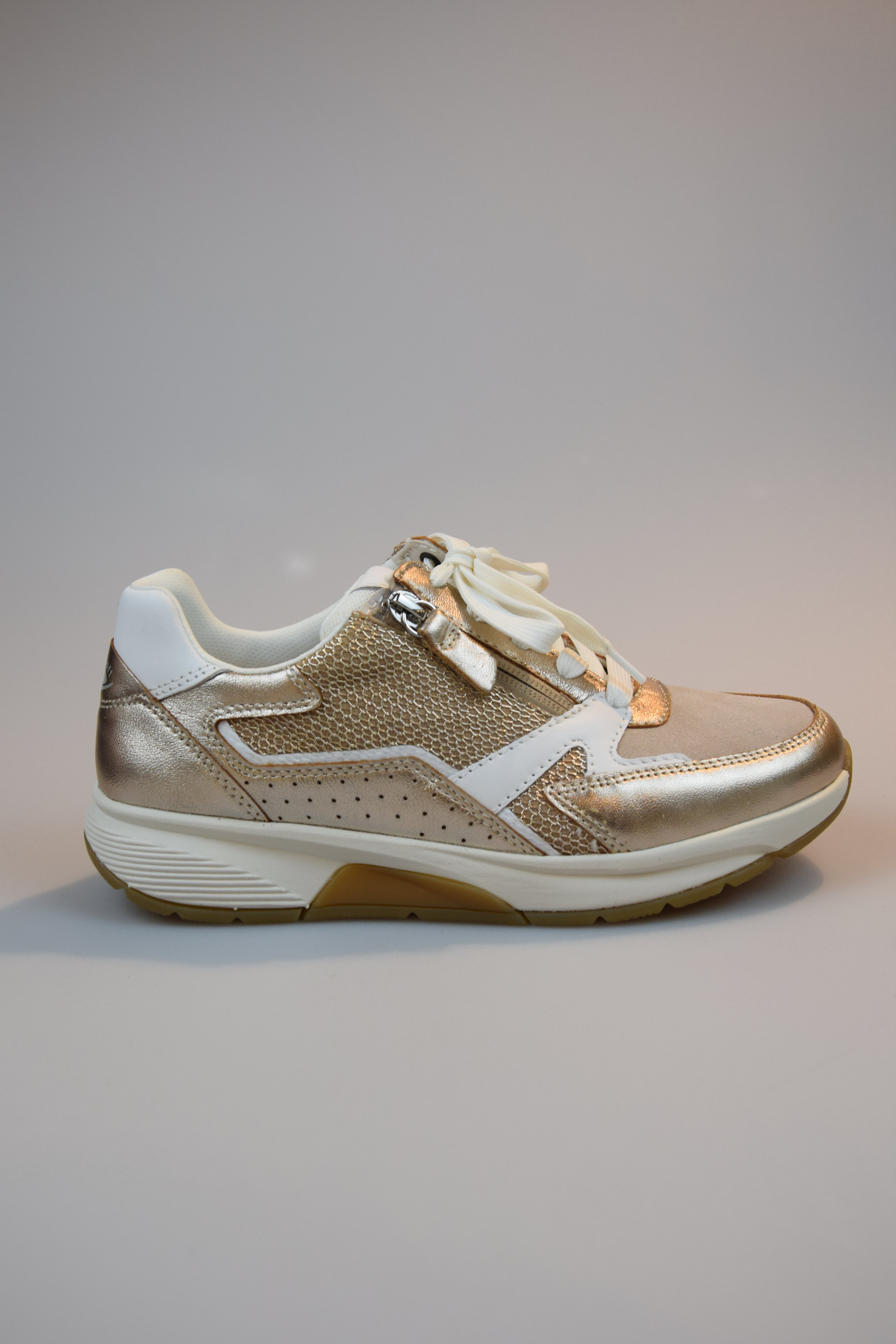 Sneaker Gabor goud mesh