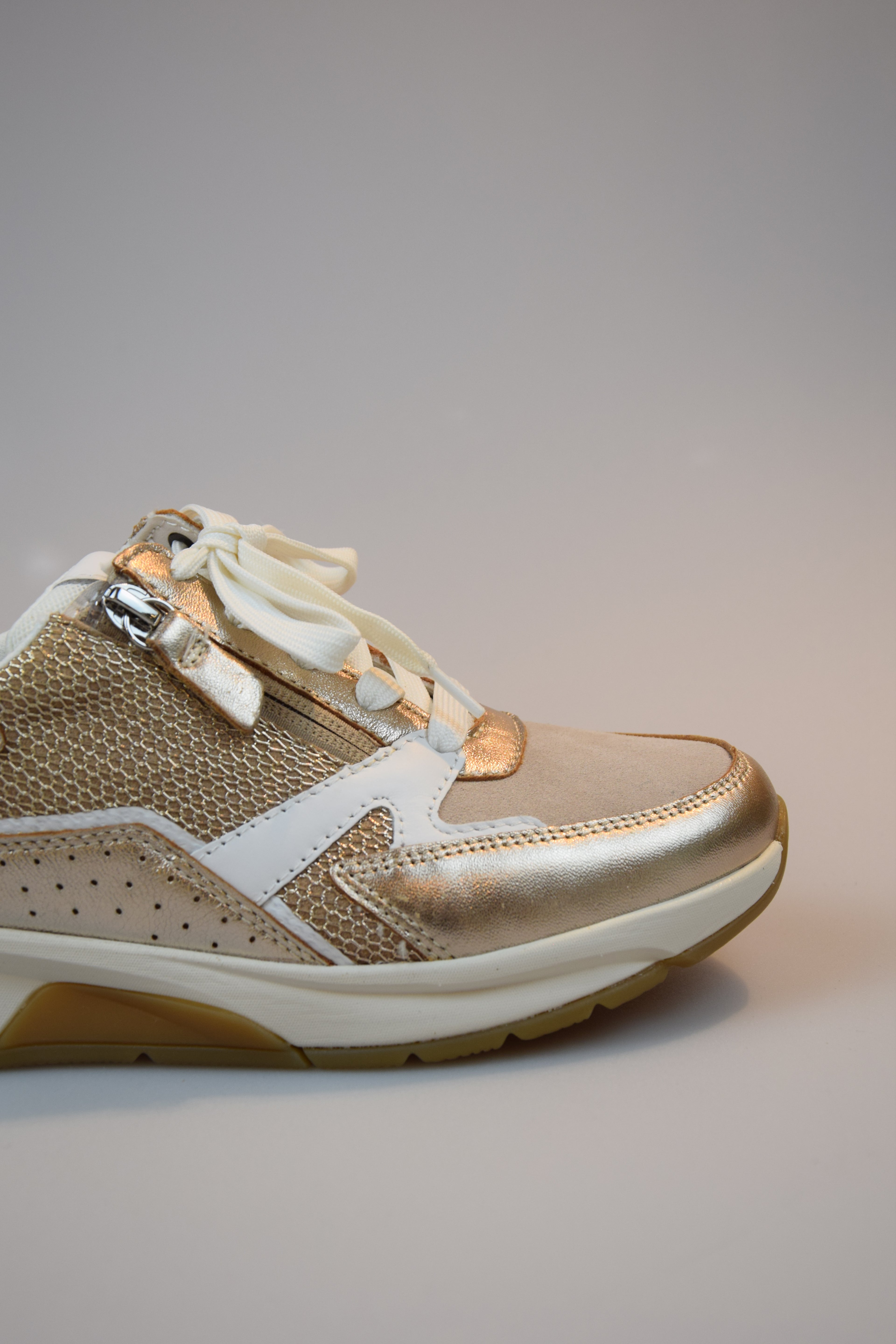 Sneaker Gabor goud mesh