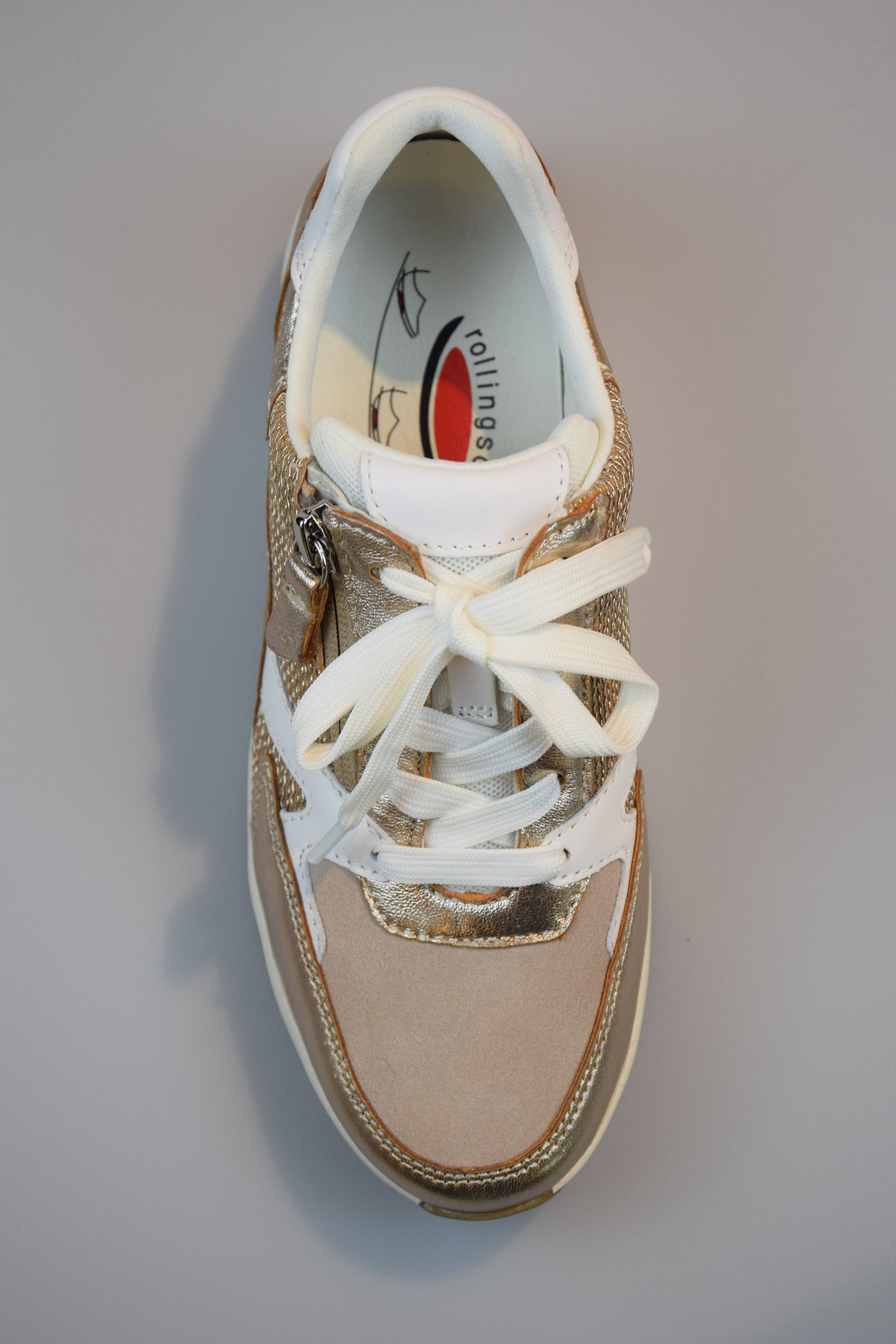 Sneaker Gabor goud mesh
