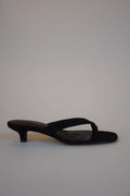 Kitty Heel Black Suede
