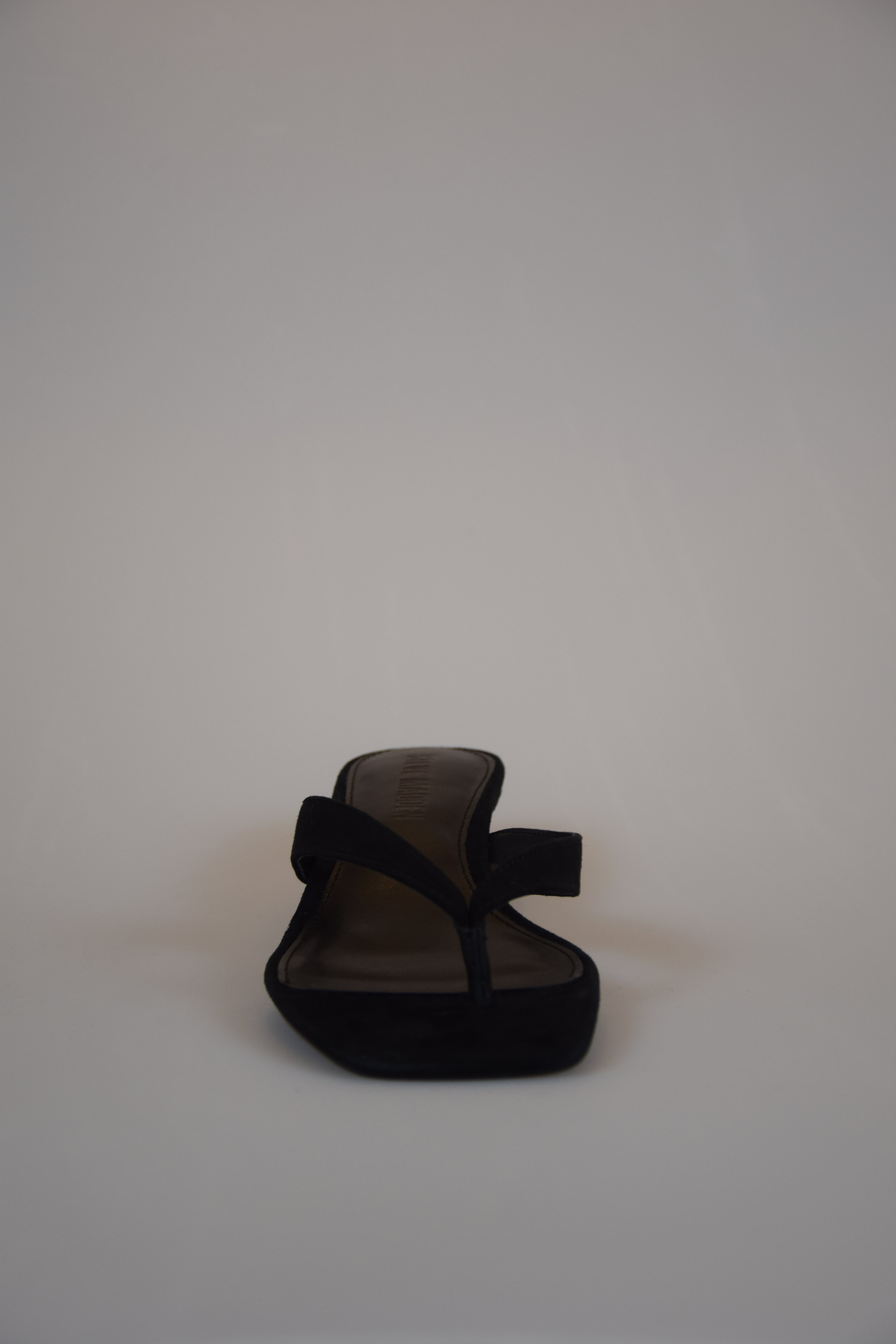 Kitty Heel Black Suede