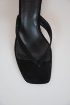 Kitty Heel Black Suede