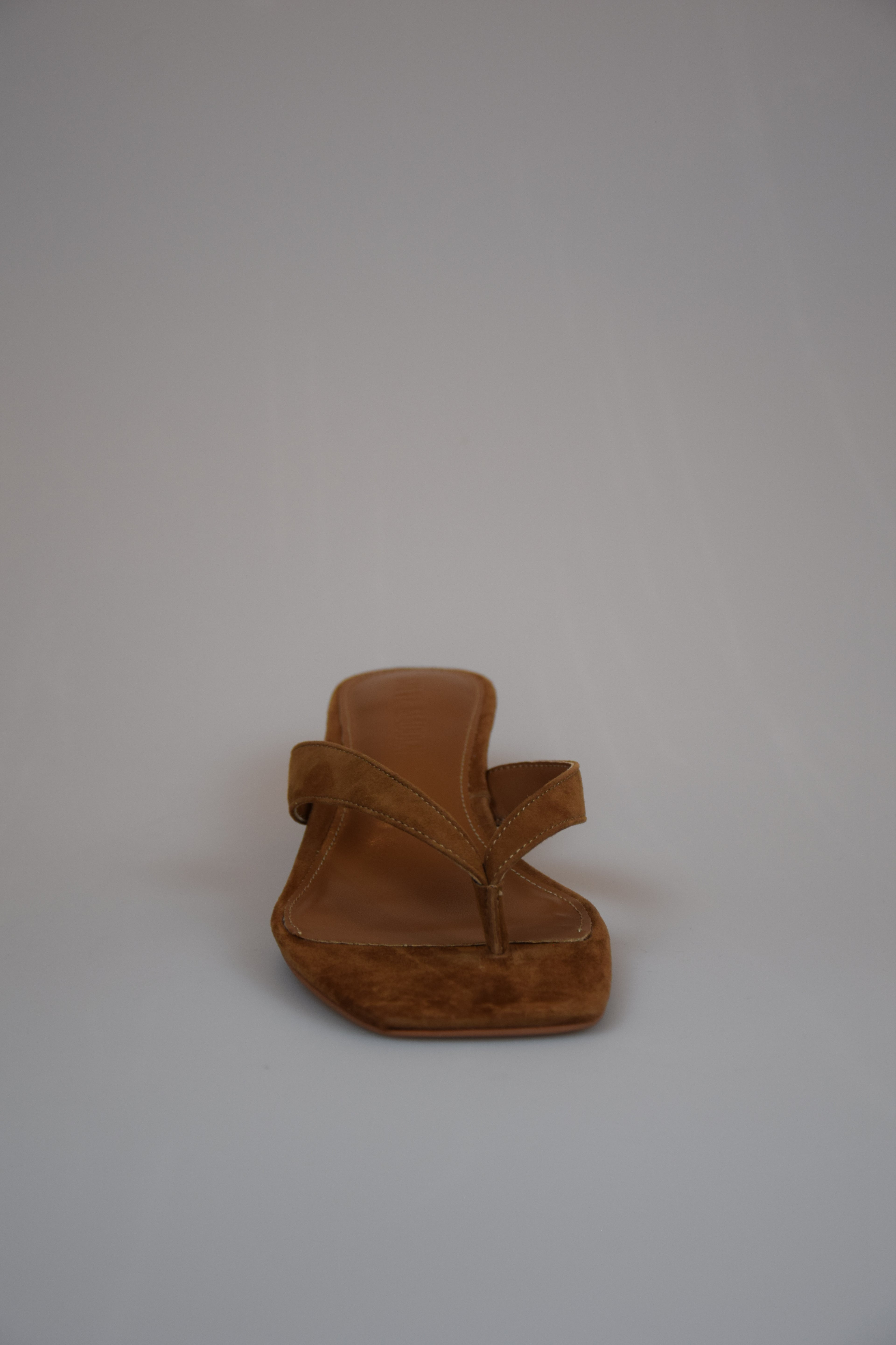Kitty Heel Cognac Suede