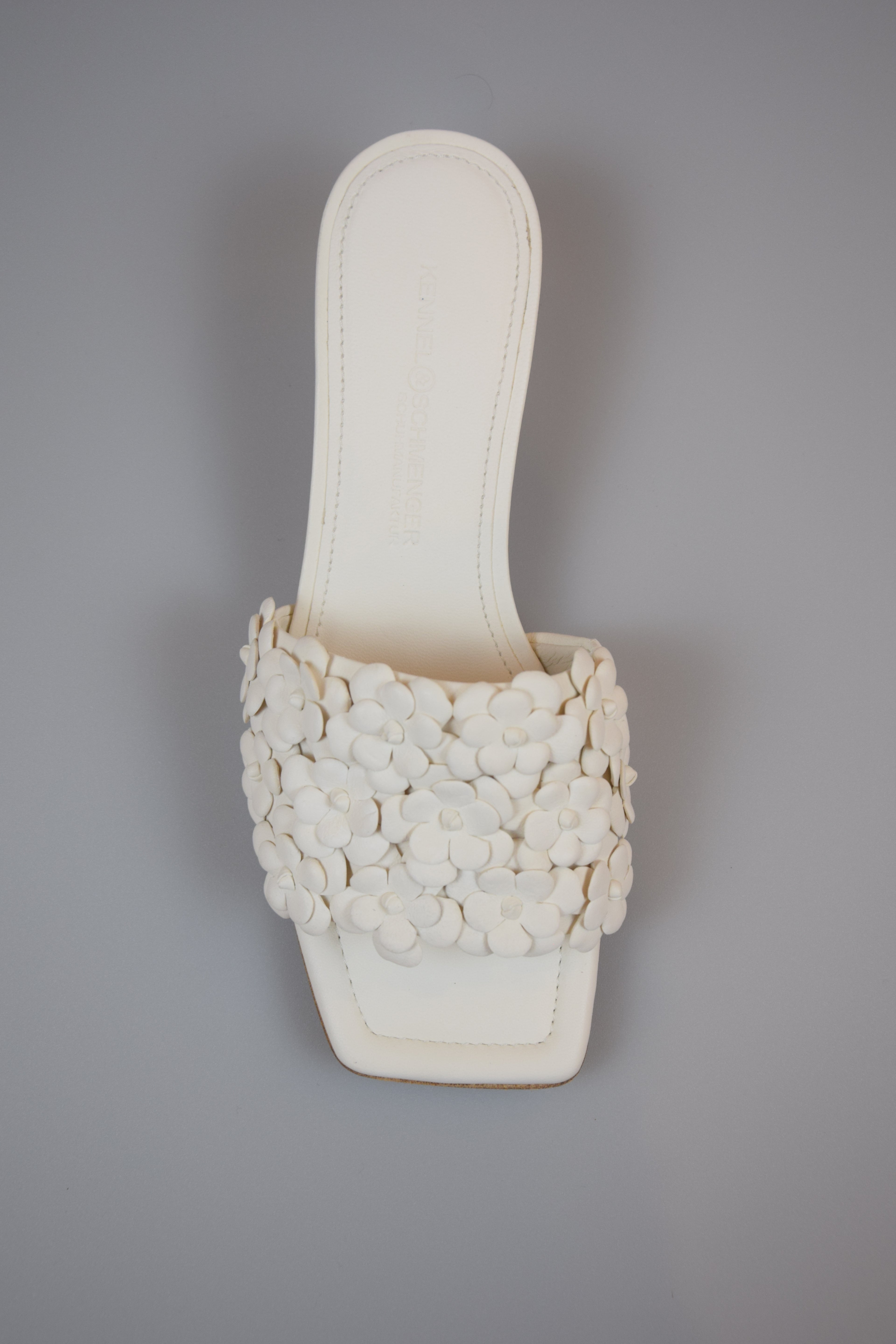 K&S Mule Kitten Heel Nappa Butter