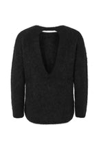 Rabens Saloner Fluffy Knit Open Back
