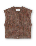 Homage Fitted tweed vest
