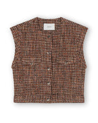 Homage Fitted tweed vest