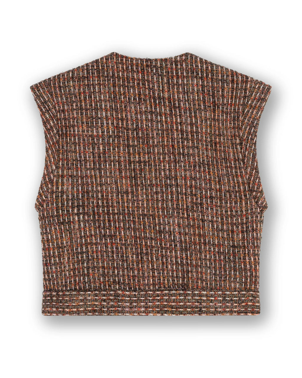 Homage Fitted tweed vest