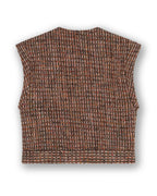 Homage Fitted tweed vest