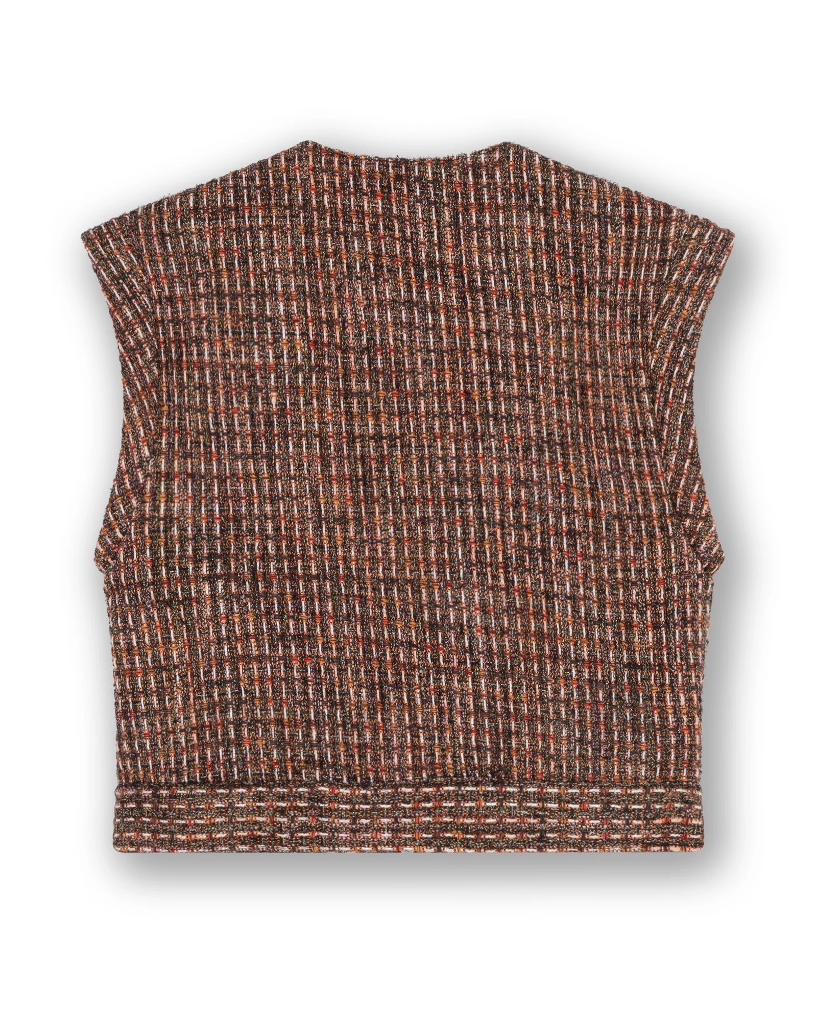 Homage Fitted tweed vest