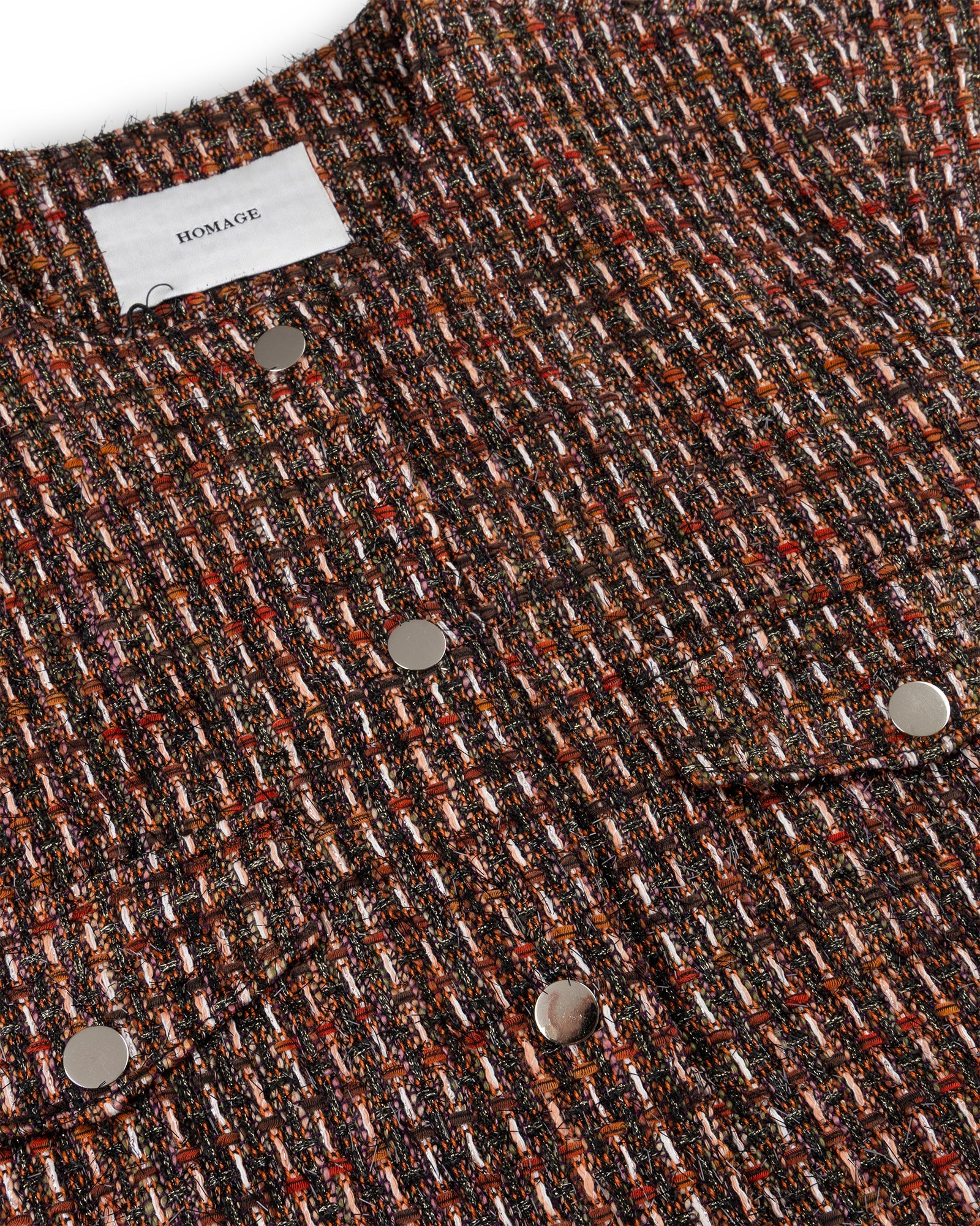 Homage Fitted tweed vest