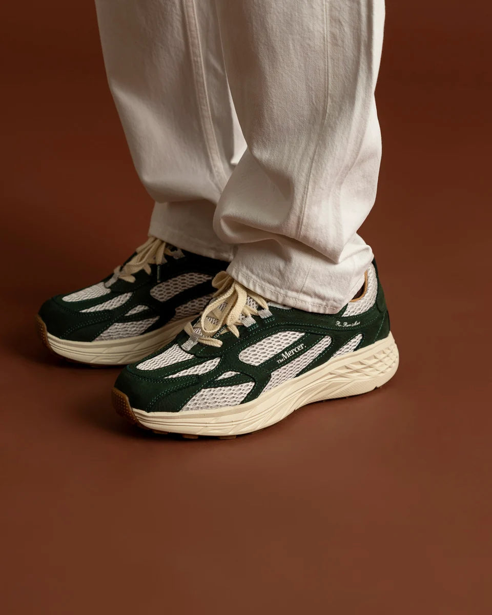 Mercer Sneaker The Re-Run Max Nubuck Green