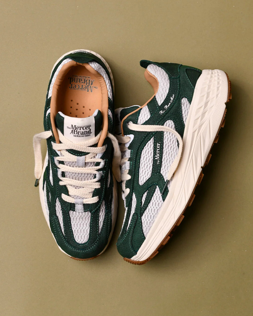 Mercer Sneaker The Re-Run Max Nubuck Green