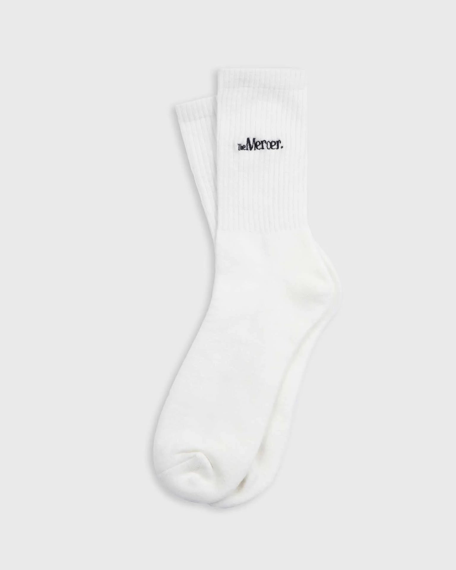 The Mercer Socks White
