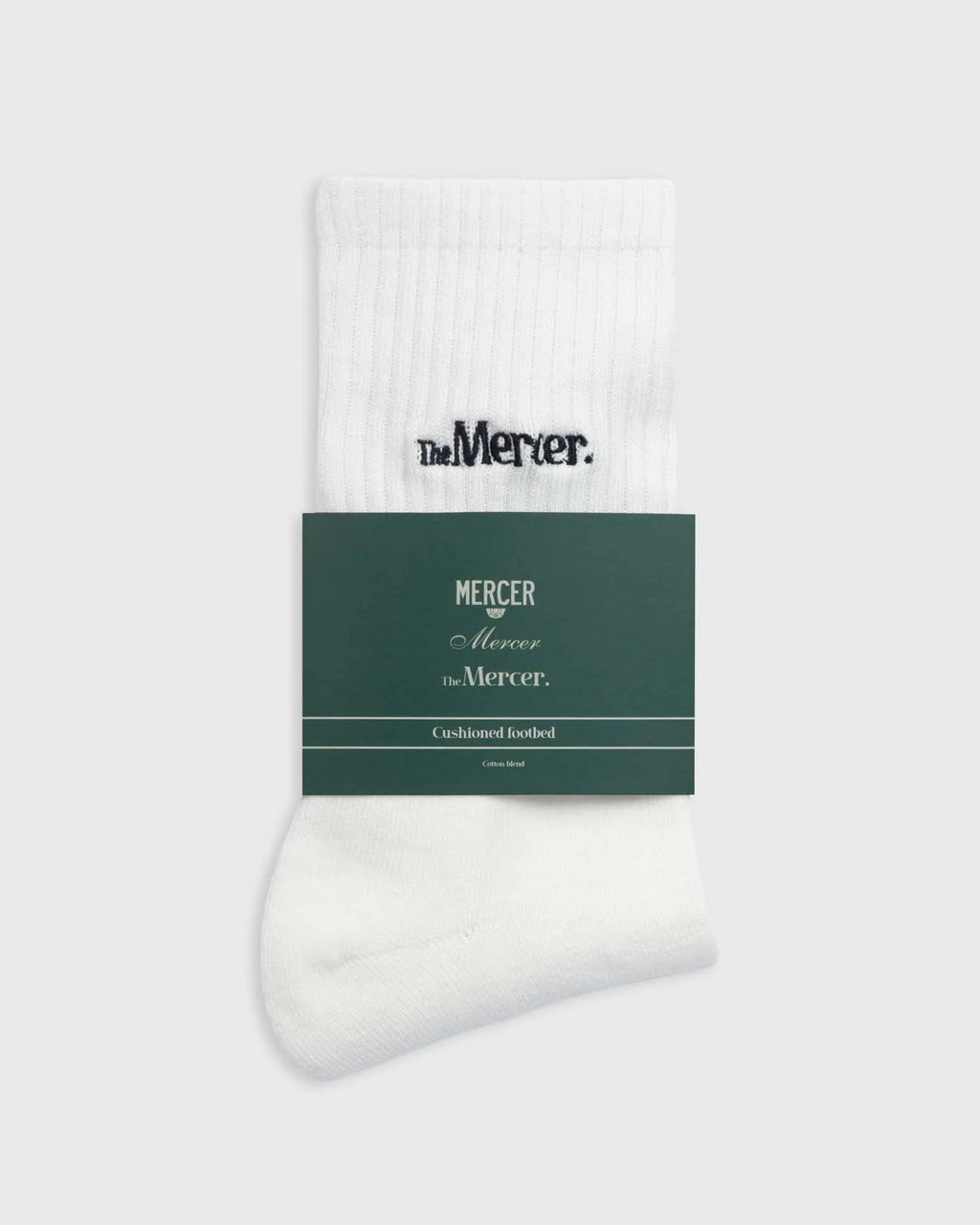 The Mercer Socks White